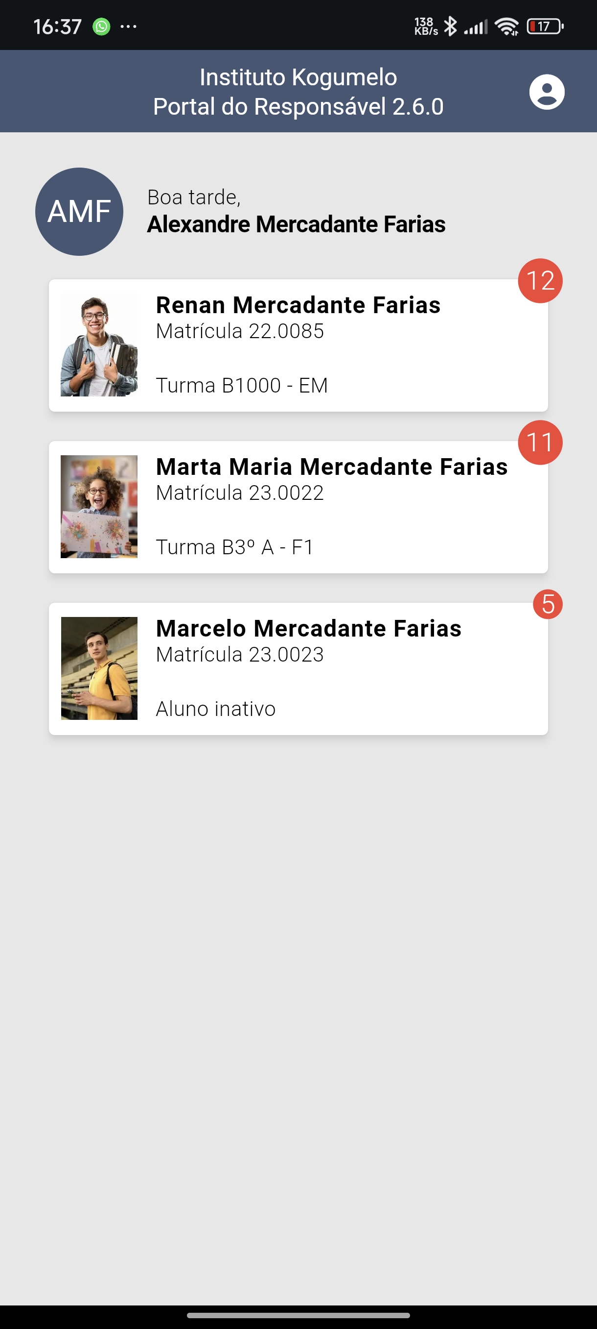 portal responsáveis